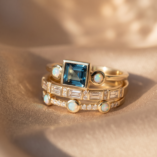 Jolene Gold Ring Set - lifestyle