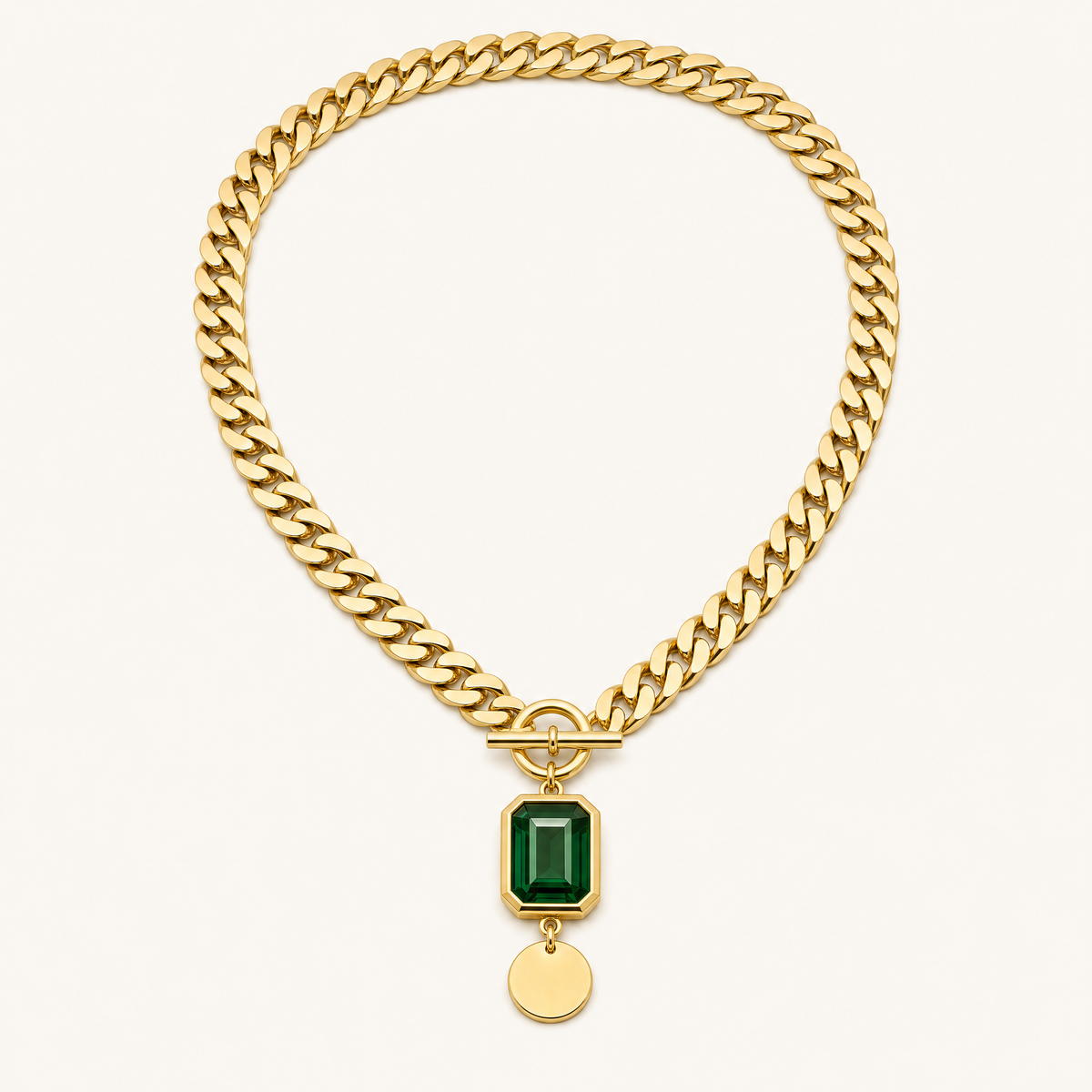 Marisol Emerald Pendant Necklace - studio