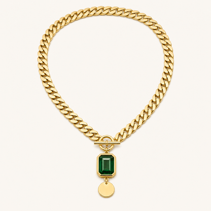 Marisol Emerald Pendant Necklace - studio