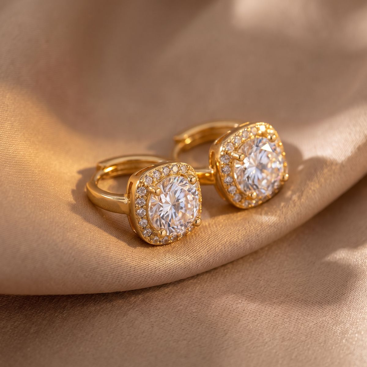 Nadine Square Earrings - lifestyle