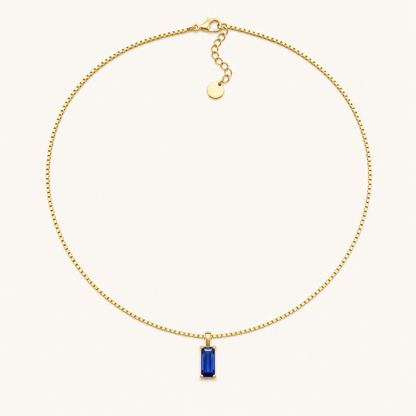 Oriana Sapphire Pendant Necklace - studio
