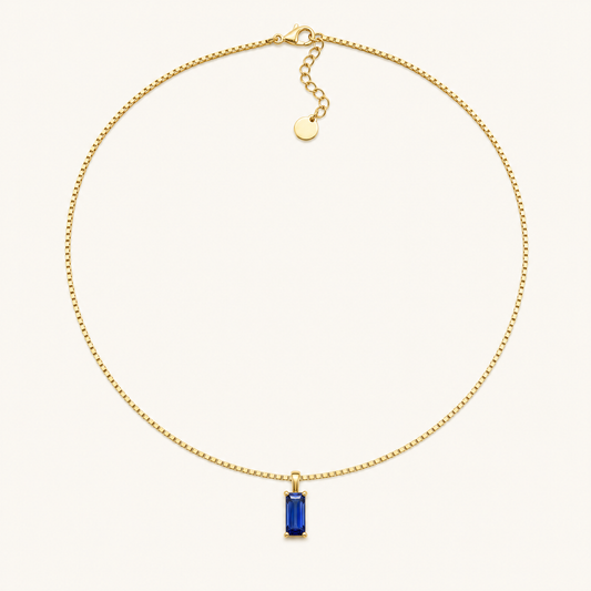 Oriana Sapphire Pendant Necklace - studio
