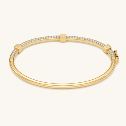 Paisley Gold Bracelet - studio