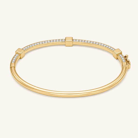 Paisley Gold Bracelet - studio