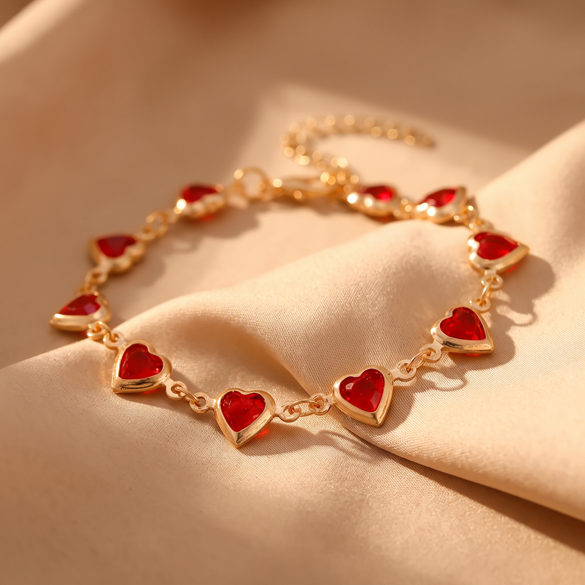 Ramona Gold Ruby Bracelet - lifestyle