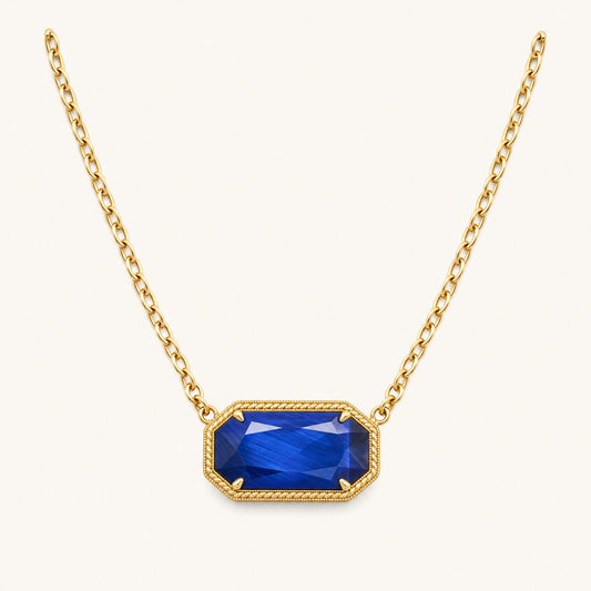 Sadie Gold Sapphire Necklace - studio