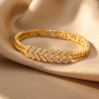 Sable Gold Tennis Bracelet - lifestyle