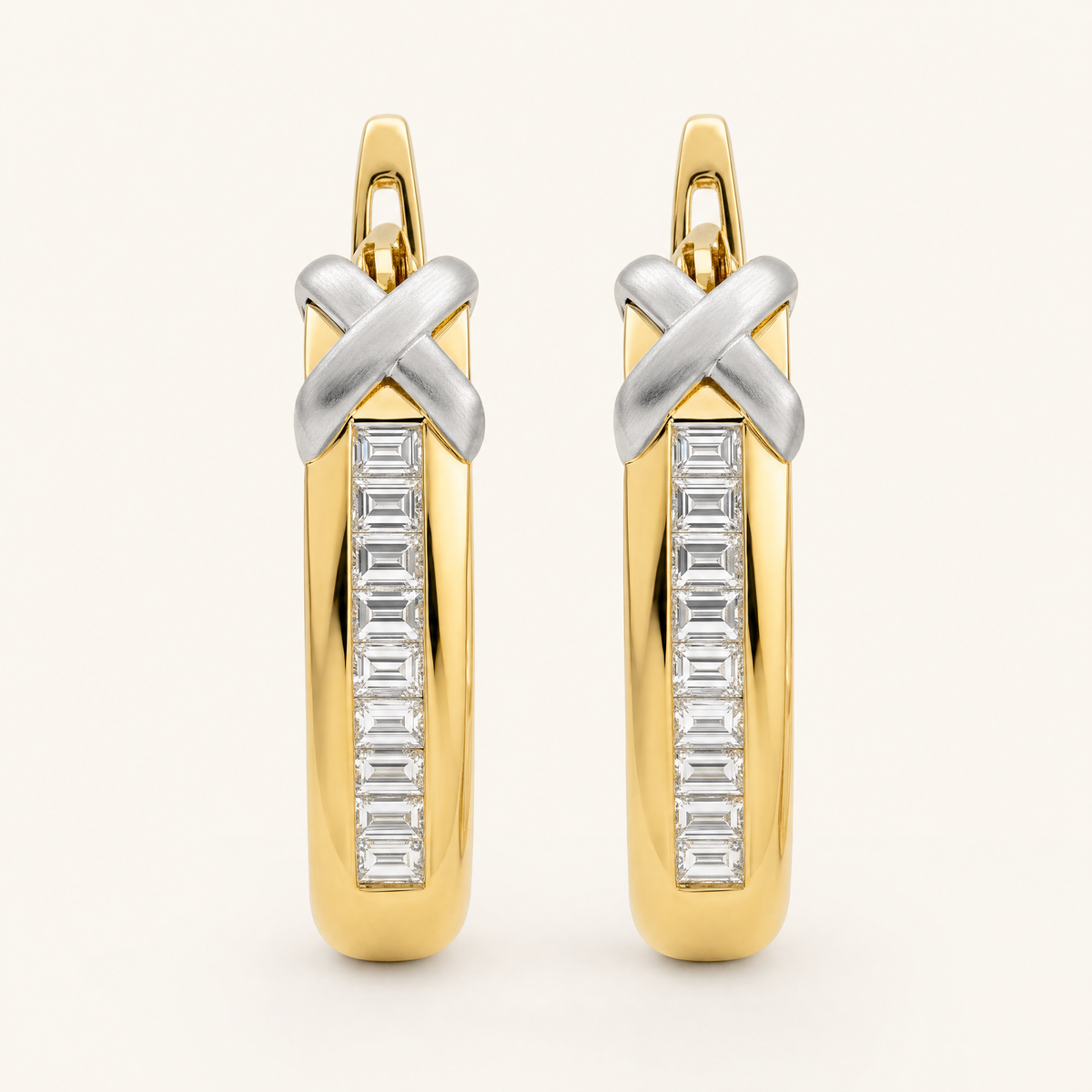 Serena Gold Diamond Earrings - studio