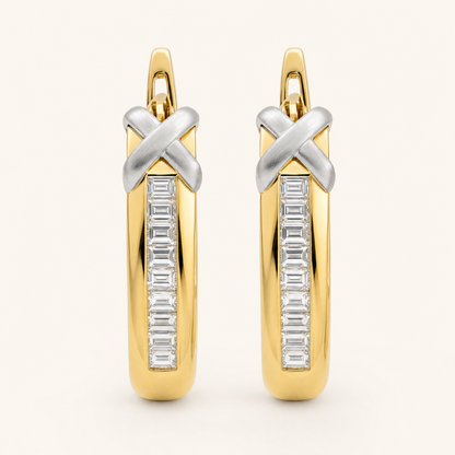 Serena Gold Diamond Earrings - studio