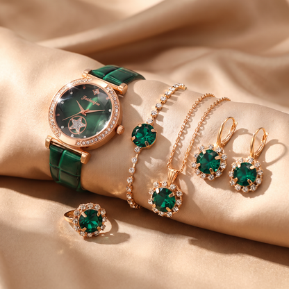 Verdantra Gold Jewelry Set - lifestyle