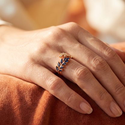 Vivara Sapphire Ring - worn