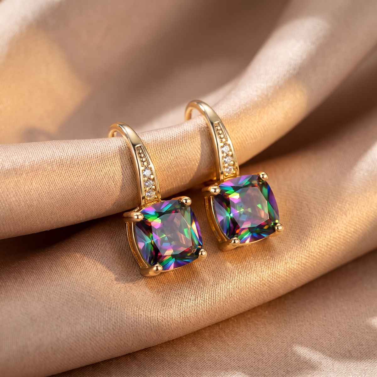 Wynne Gold Hoop Earrings - lifestyle