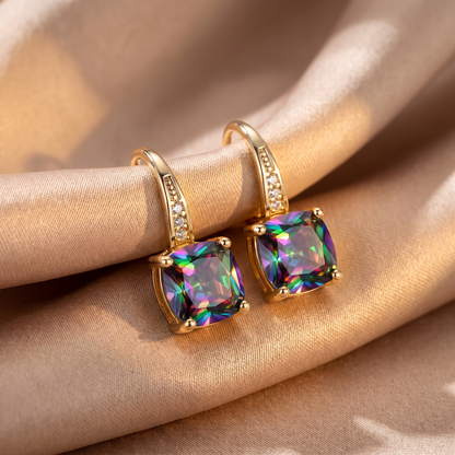 Wynne Gold Hoop Earrings - lifestyle