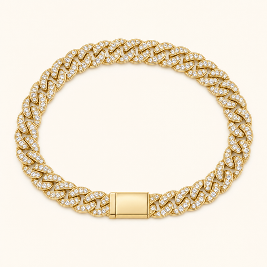 Xara Pave Cuban Bracelet - studio