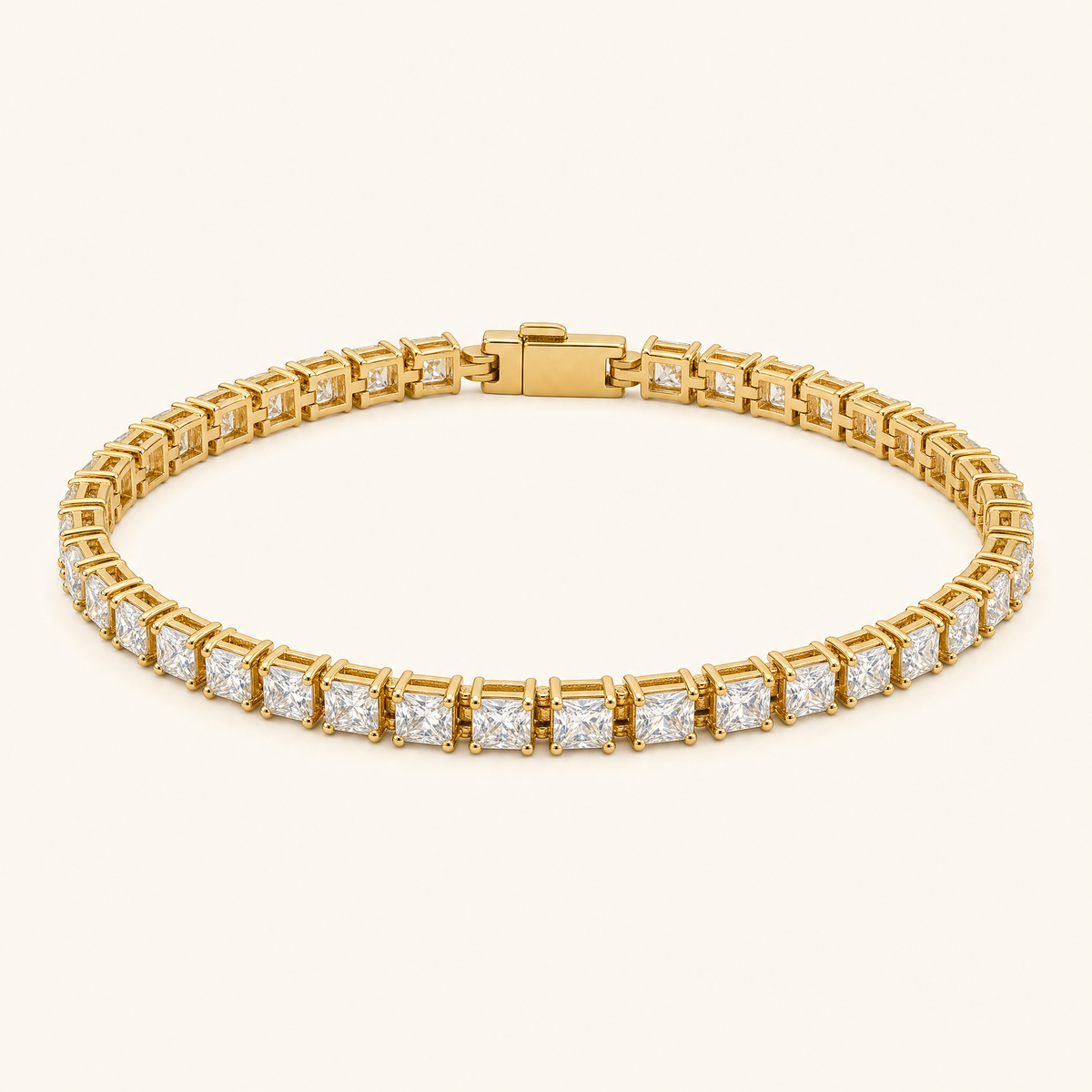 Xiomara Gold Tennis Bracelet - studio