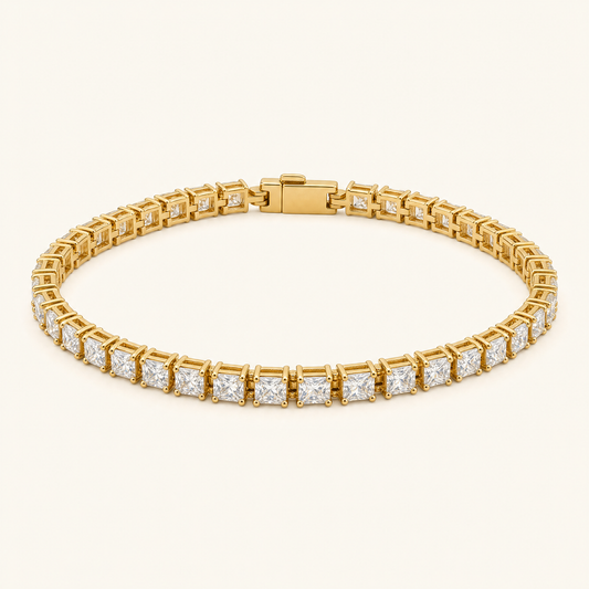 Xiomara Gold Tennis Bracelet - studio