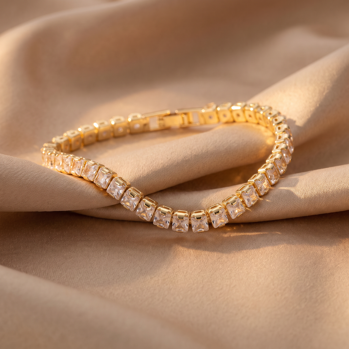 Xiomara Gold Tennis Bracelet - lifestyle
