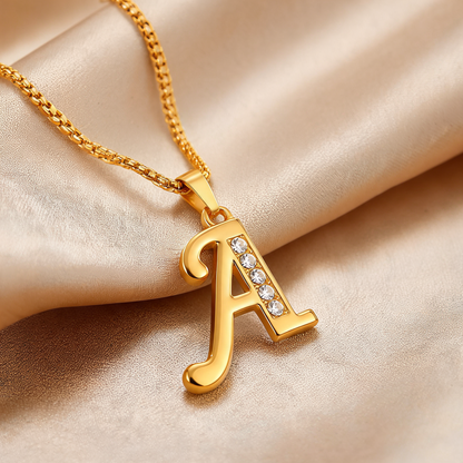 Corinne Gold Initial Necklace