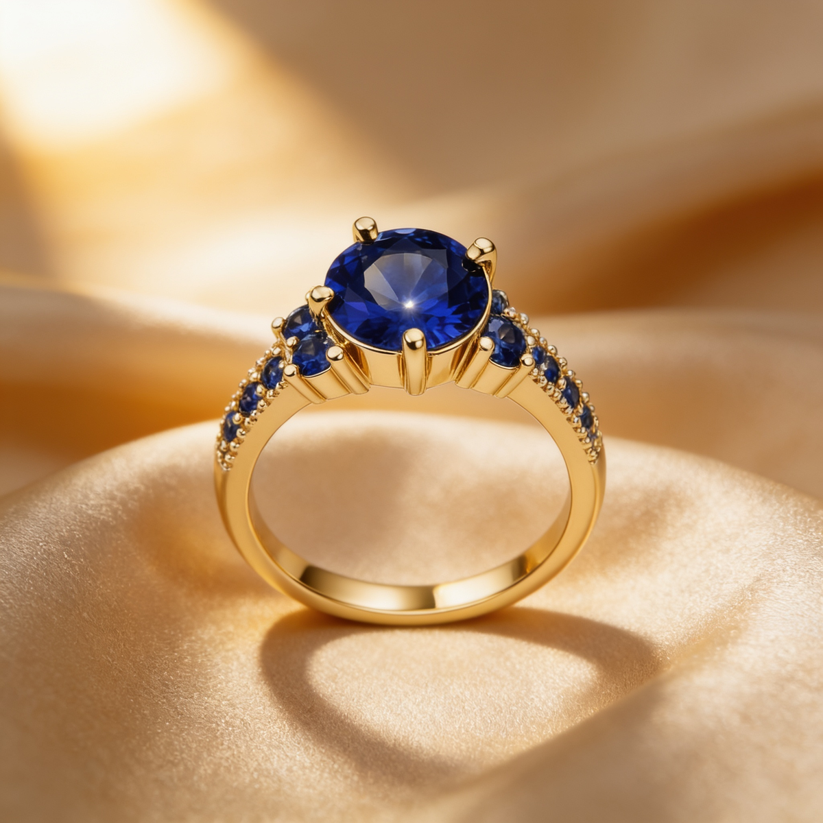 Celia Gold Sapphire Ring