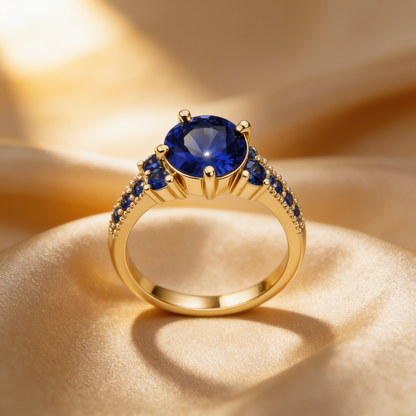 Celia Gold Sapphire Ring