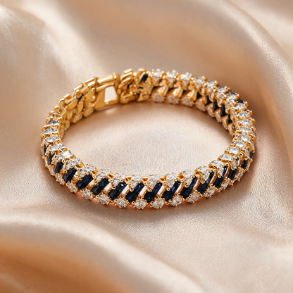 Fiamma Gold Sapphire Bracelet