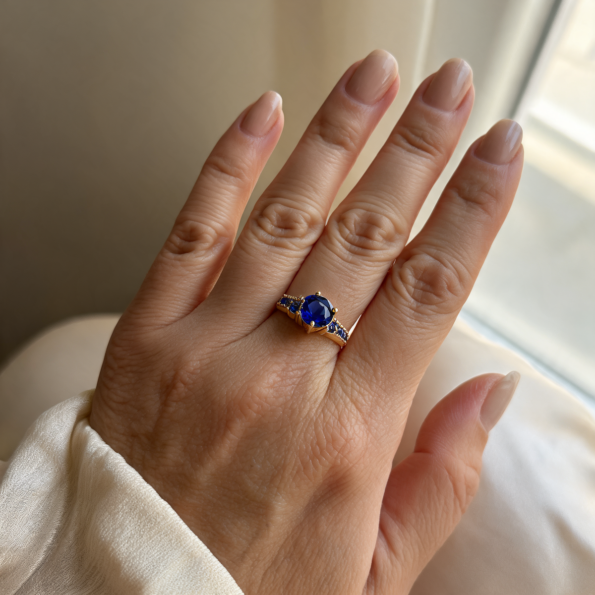 Celia Gold Sapphire Ring