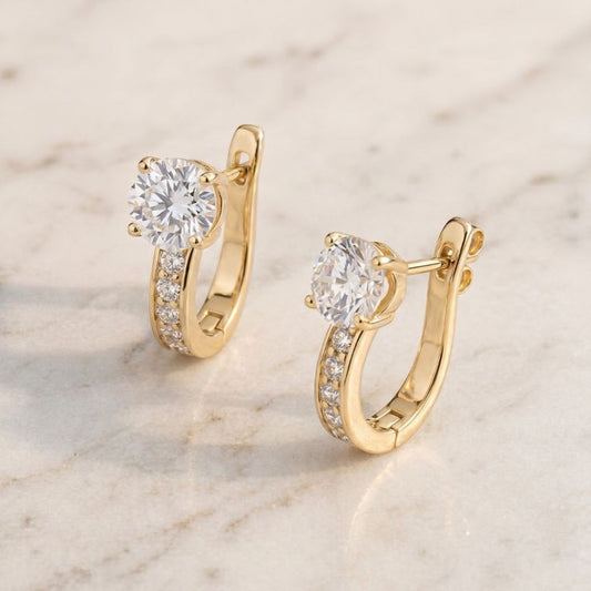 Elegant Huggie Earrings
