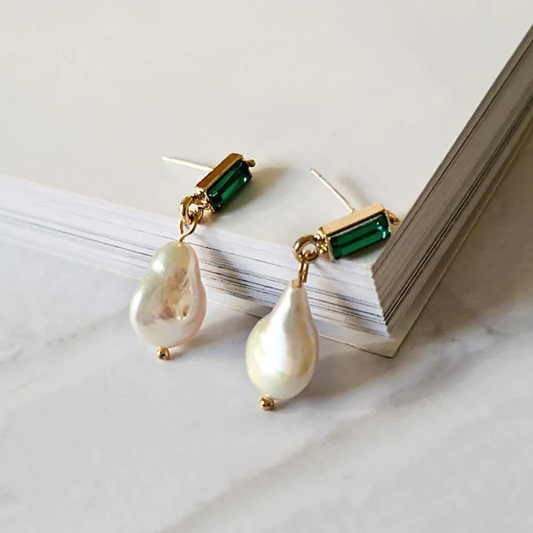 Perpetua Gold Pearl Earrings