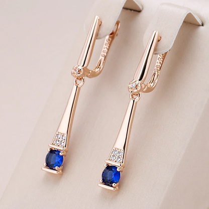 Teodora Gold Sapphire Earrings