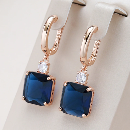 Fiorella Gold Sapphire Earrings