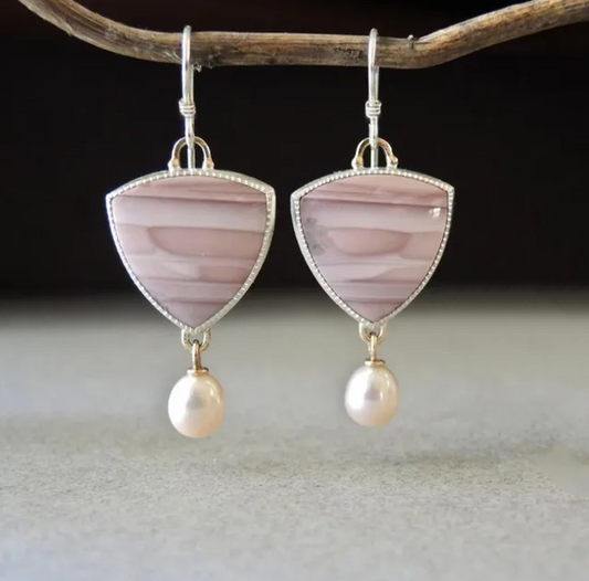 Noor Vintage Pearl Earrings