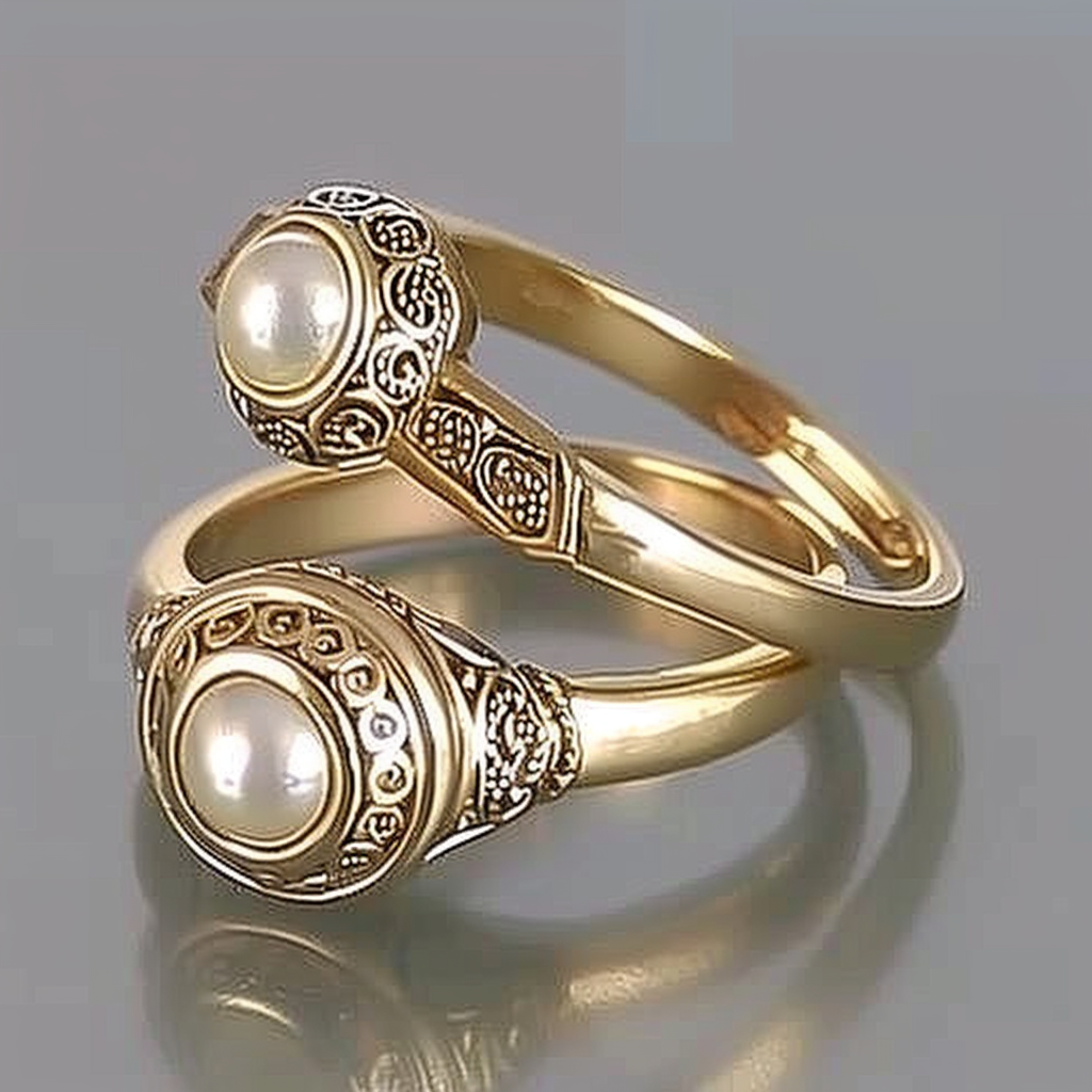 Verity Gold Pearl Set
