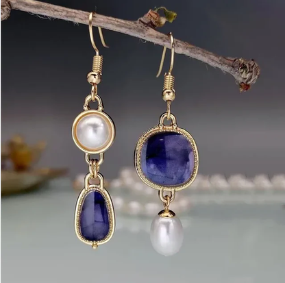 Cassandra Gold Pearl Earrings