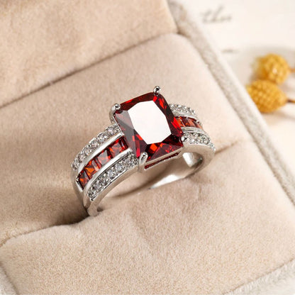 Kassira White Gold Ruby Ring