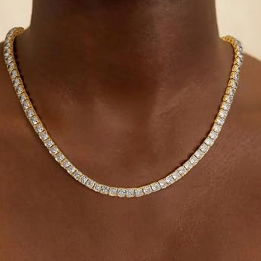 Tennis Gold Necklace