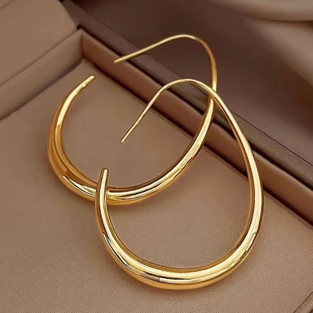 Antique Gold Hoop Earrings