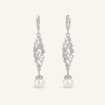 Honora White Gold Pearl Earrings
